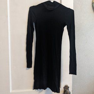 BCBGMAXAZRIA Long Sleeve Turtleneck Bodycon Mini Dress, XXS